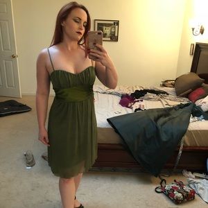 Green spring dress